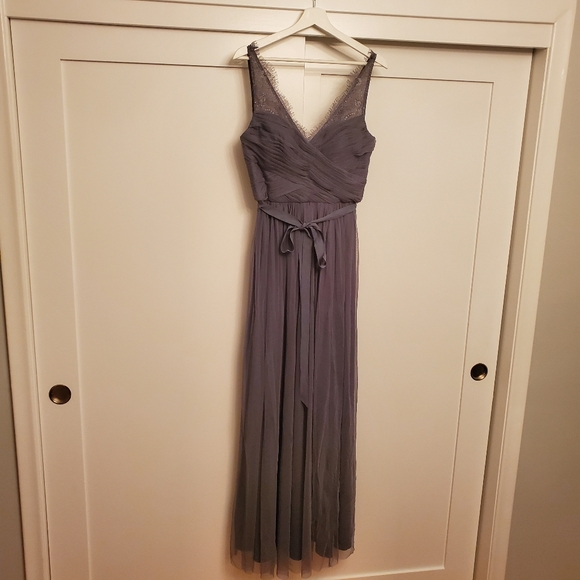 BHLDN Hitherto Fleur Dress - Pewter (Size 8, Grey) - Picture 3 of 11